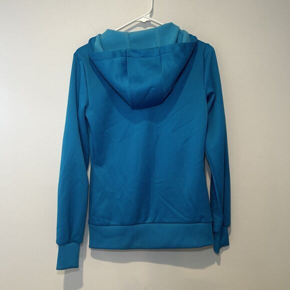 Burton Dryride Turquoise Blue Full Zip Fleece‎ Hoodie Small Outdoor Ski Skater - Picture 5 of 7